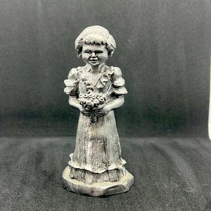 PEWTER FLOWER GIRL 4” TALL